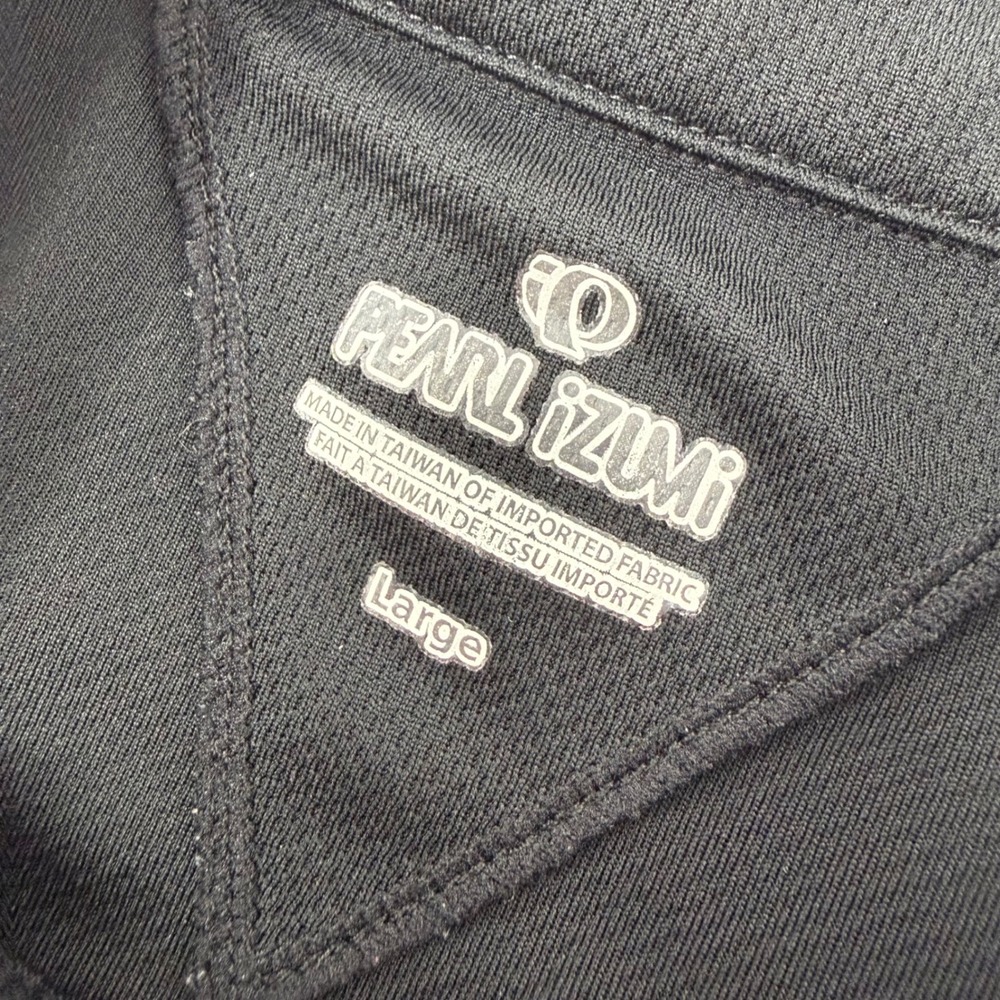 Pearl Izumi Mens Large Black White 1/4 Zip Short Sleeve Cycling Jersey 0710 - Picture 5 of 7